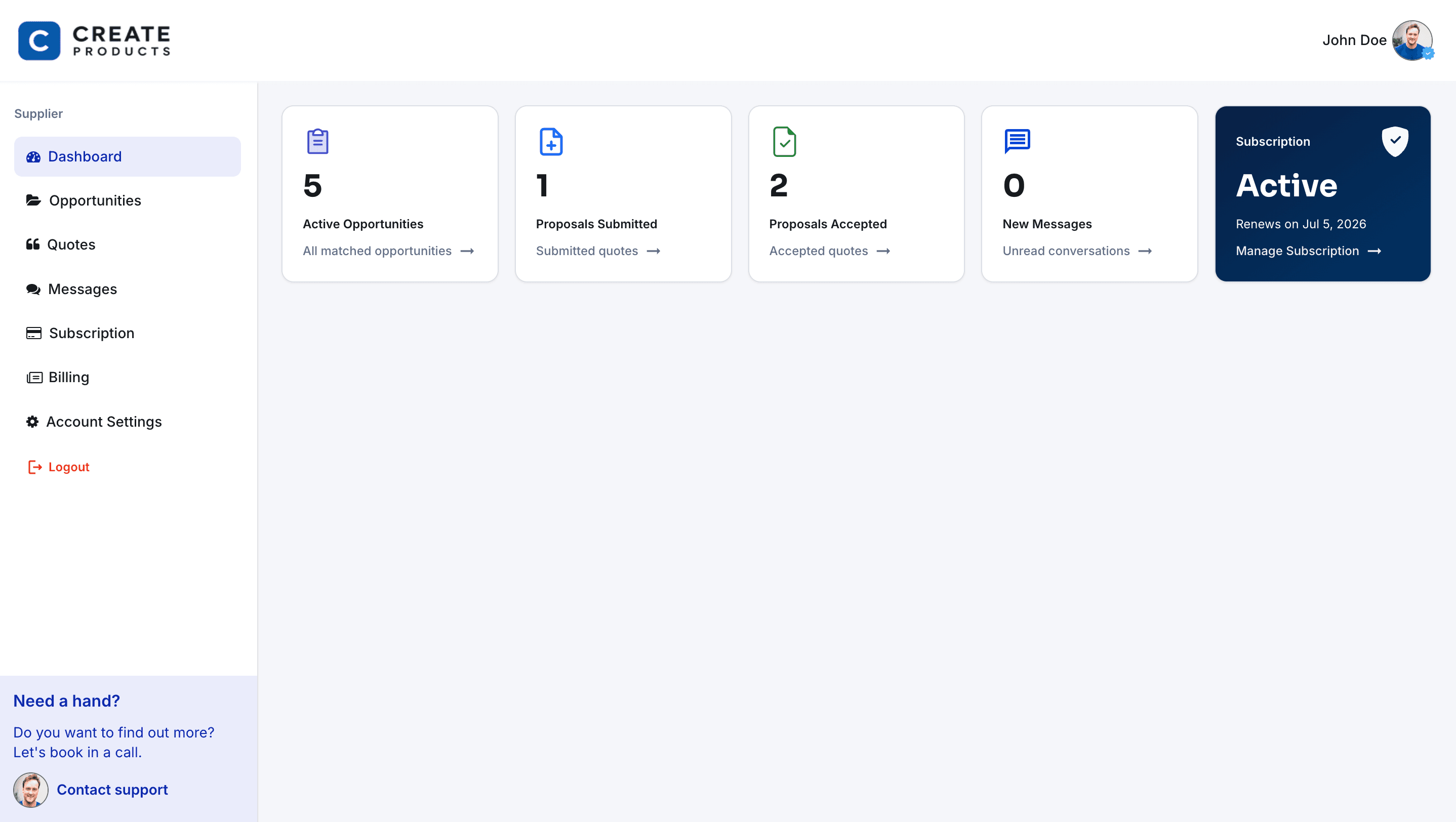 Create Products Preview
